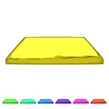 Style bath mat cartoon vector graphic イラスト素材