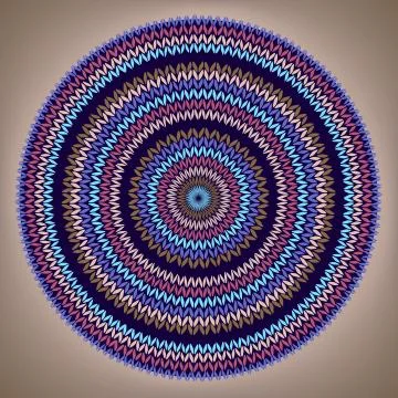 Style circle simple color needlework background, ornamental round knit Stock Illustration