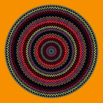 Style circle simple color vector needlework background Stock Illustration