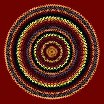 Style circle simple color vector needlework background, ornamental round knit Illustrazione stock