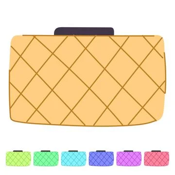 Style clutch bag vector cartoon graphic 库存插图