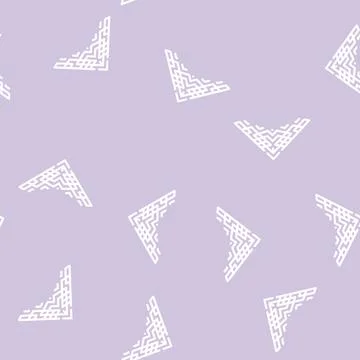 Style corner line vector seamless pattern flat Stock Illustration