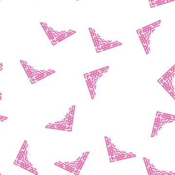 Style corner vector seamless pattern flat Illustrazione stock