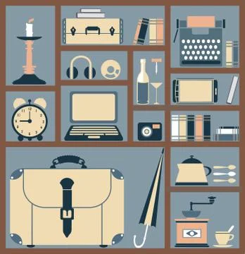 Style flat Illustrazione stock