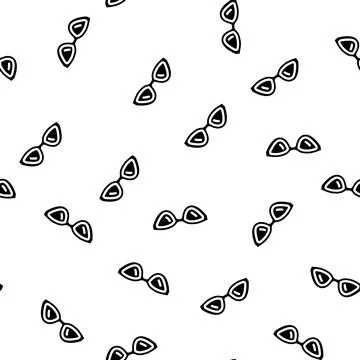Style glasses optical glyph vector seamless pattern Stock Illustration