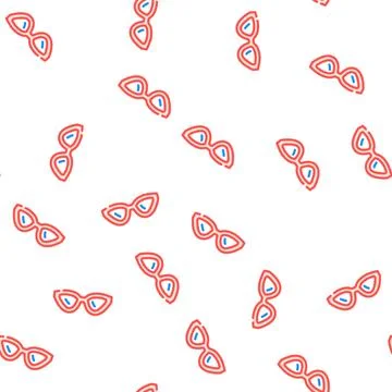Style glasses optical vector seamless pattern イラスト素材