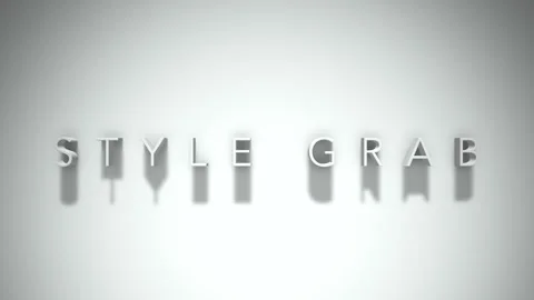 Style grab 3D title animation with shadows on a white background Vídeos de archivo 297672093