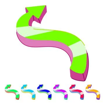 Style graffiti arrow vector cartoon graphic Stock Illustration