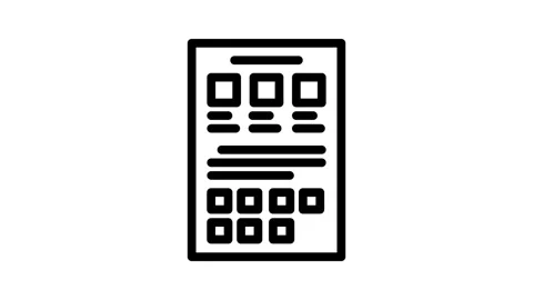 Style guide ux ui design line icon animation Stock Footage 326758171