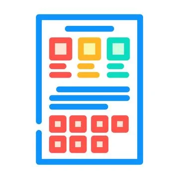 Style guide ux ui design color icon vector illustration 스톡 일러스트