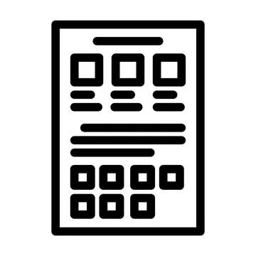Style guide ux ui design line icon vector illustration Illustrazione stock