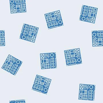 Style guide ux ui design glyph seamless pattern 스톡 일러스트
