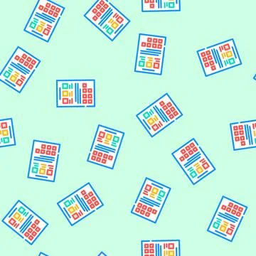 Style guide ux ui design vector seamless pattern Stock Illustration