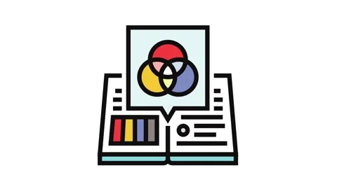 Style guides technical writer color icon animation Stock Footage 326105828