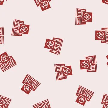 Style guides technical writer glyph seamless pattern Stock Illustration
