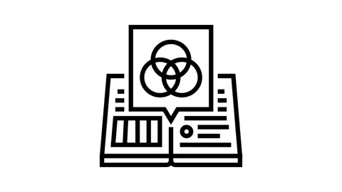 Style guides technical writer line icon animation Stock Footage 326131862