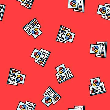 Style guides technical writer vector seamless pattern 스톡 일러스트