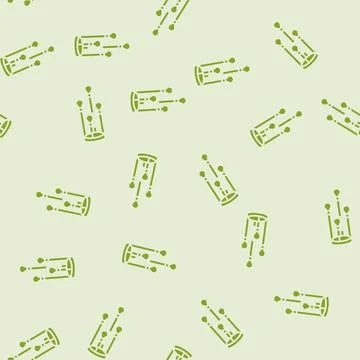 Style lamp ceiling glyph seamless pattern Stock Illustration