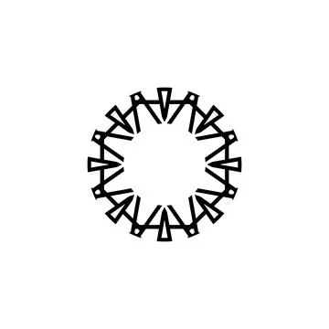 Style Luxury Idea Pattern Unique Colorful Abstract Mandala Logo Design Template Illustrazione stock