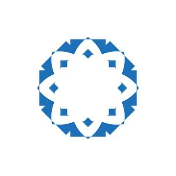 Style Luxury Idea Pattern Unique Colorful Abstract Mandala Logo Design Template Stock Illustration