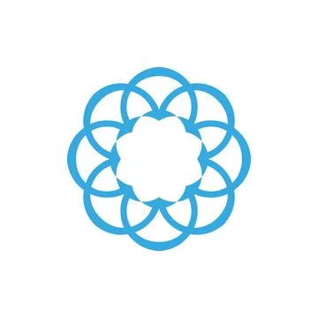 Style Luxury Idea Pattern Unique Colorful Abstract Mandala Logo Design Template Stock Illustration