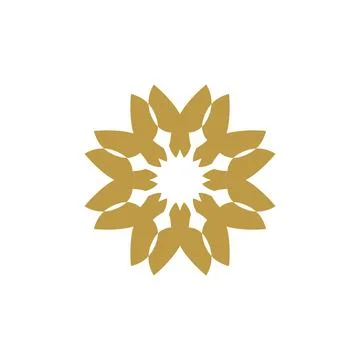 Style Luxury Idea Pattern Unique Colorful Abstract Mandala Logo Design Template Stock Illustration