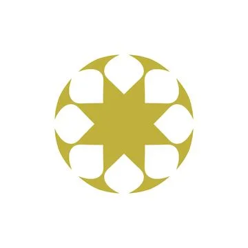 Style Luxury Idea Pattern Unique Colorful Abstract Mandala Logo Design Template Stock Illustration