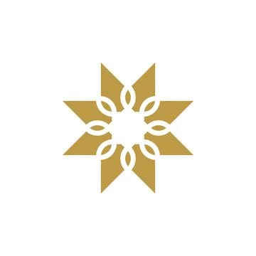 Style Luxury Idea Pattern Unique Colorful Abstract Mandala Logo Design Template Stock Illustration