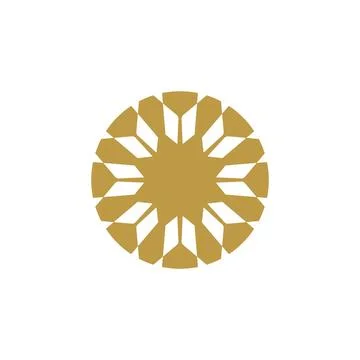 Style Luxury Idea Pattern Unique Colorful Abstract Mandala Logo Design Template Stock Illustration