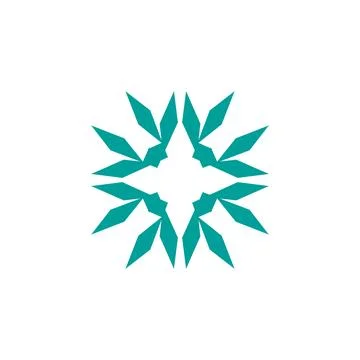 Style Luxury Idea Pattern Unique Colorful Abstract Mandala Logo Design Template Stock Illustration