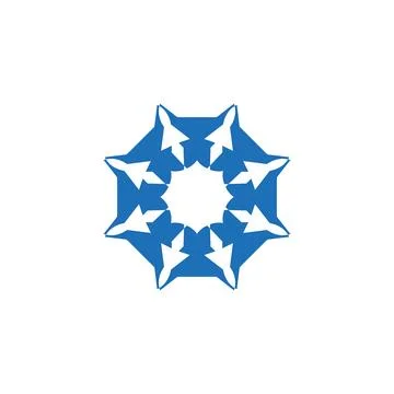 Style Luxury Idea Pattern Unique Colorful Abstract Mandala Logo Design Template Stock Illustration