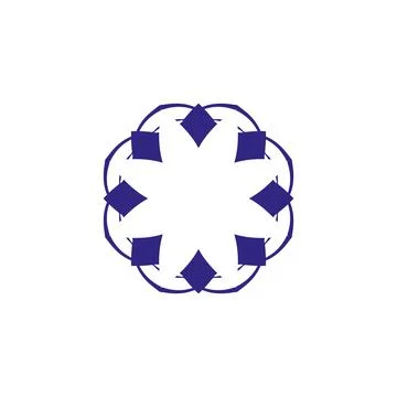 Style Luxury Idea Pattern Unique Colorful Abstract Mandala Logo Design Template Illustrazione stock