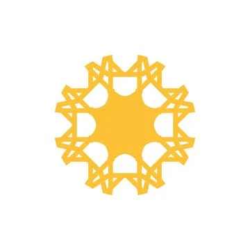 Style Luxury Idea Pattern Unique Colorful Abstract Mandala Logo Design Template Stock Illustration