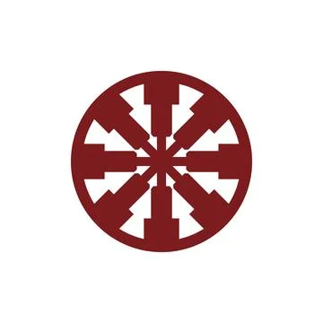 Style Luxury Idea Pattern Unique Colorful Abstract Mandala Logo Design Template Stock Illustration