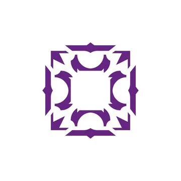 Style Luxury Idea Pattern Unique Colorful Abstract Mandala Logo Design Template Stock Illustration