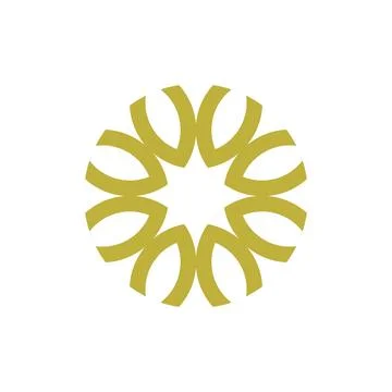 Style Luxury Idea Pattern Unique Colorful Abstract Mandala Logo Design Template Stock Illustration