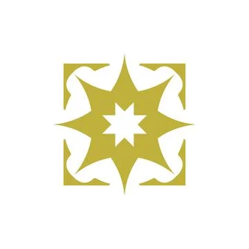 Style Luxury Idea Pattern Unique Colorful Abstract Mandala Logo Design Template Stock Illustration