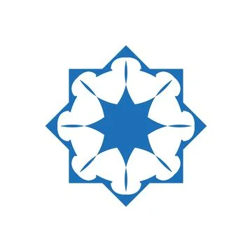 Style Luxury Idea Pattern Unique Colorful Abstract Mandala Logo Design Template Stock Illustration