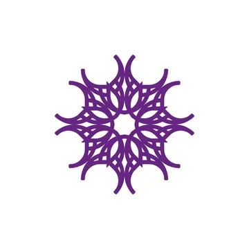 Style Luxury Idea Pattern Unique Colorful Abstract Mandala Logo Design Template Stock Illustration