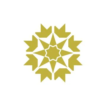 Style Luxury Idea Pattern Unique Colorful Abstract Mandala Logo Design Template Stock Illustration