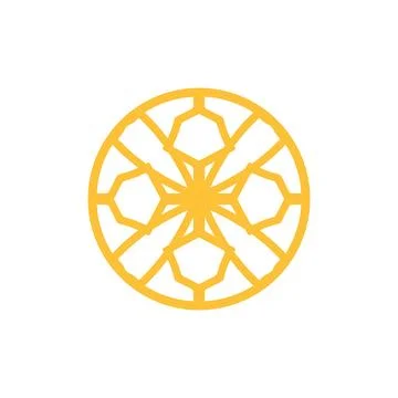 Style Luxury Idea Pattern Unique Colorful Abstract Mandala Logo Design Template Stock Illustration