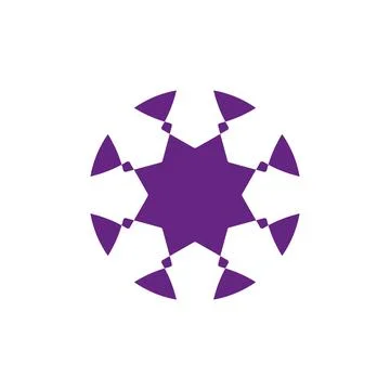 Style Luxury Idea Pattern Unique Colorful Abstract Mandala Logo Design Template Stock Illustration