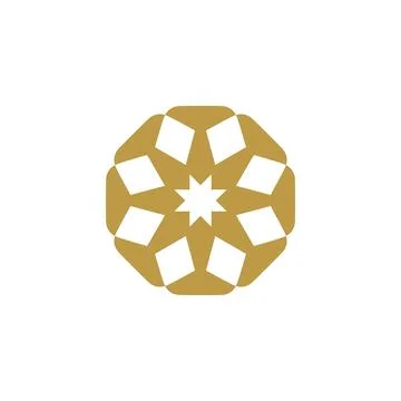 Style Luxury Idea Pattern Unique Colorful Abstract Mandala Logo Design Template Stock Illustration