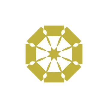 Style Luxury Idea Pattern Unique Colorful Abstract Mandala Logo Design Template Stock Illustration