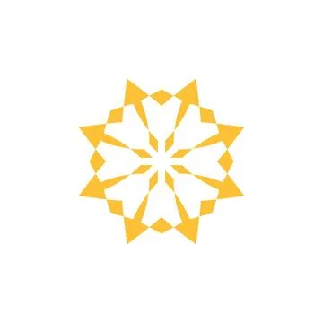 Style Luxury Idea Pattern Unique Colorful Abstract Mandala Logo Design Template Stock Illustration