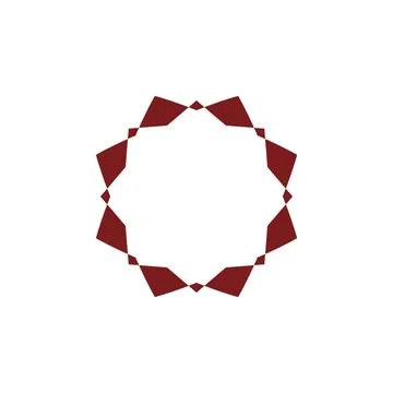 Style Luxury Idea Pattern Unique Colorful Abstract Mandala Logo Design Template Stock Illustration