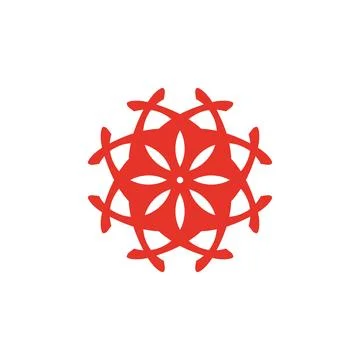 Style Luxury Idea Pattern Unique Colorful Abstract Mandala Logo Design Template Illustrazione stock