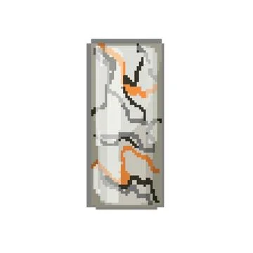 Style marble vase pixel art vector illustration Stock Illustration