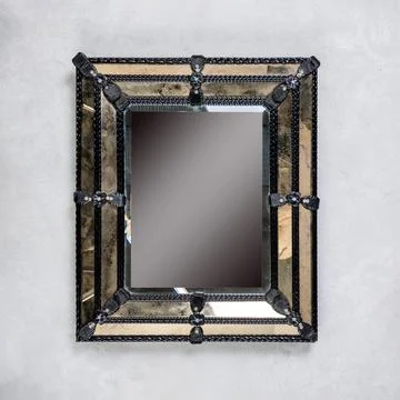 Style mirror with decorated frame 写真素材