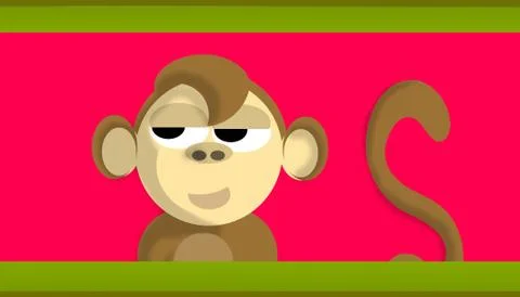 Style Monkey Stock Illustration